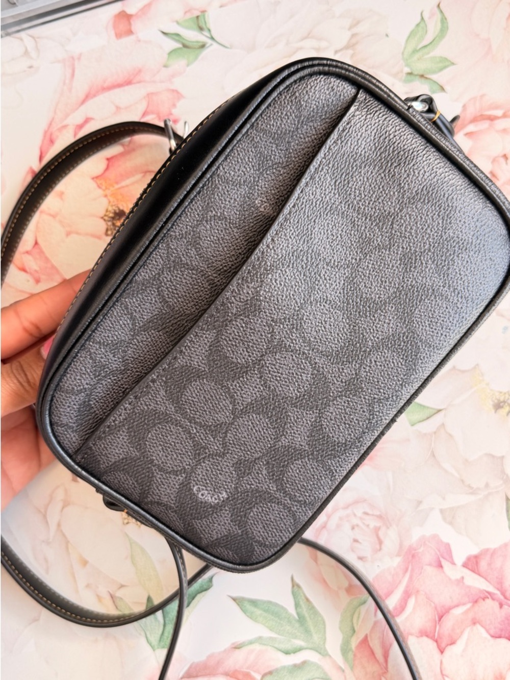 Mini Jamie Camera Bag in Signature Canvas with Halloween Graphic. - Picture 3 of 6